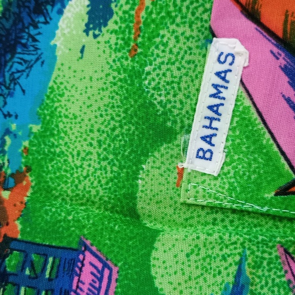 Vintage BAHAMAS Style Button-Up Shirt Hawaiian - Picture 3 of 6